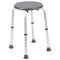 Flash Furniture 9-1/2" L, Polyurethane, Aluminum, Gray Bath & Shower Stool DC-HY3400L-GRY-GG - alternate 6
